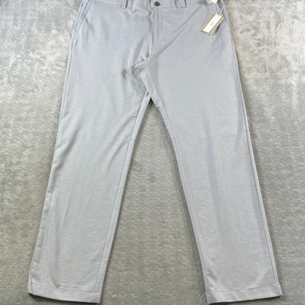 Tommy Bahama Pants Mens 44x34 Gray On Par Flat Front IslandZone Golf‎ Luxury